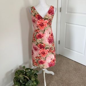 Talbots sleeveless floral dress